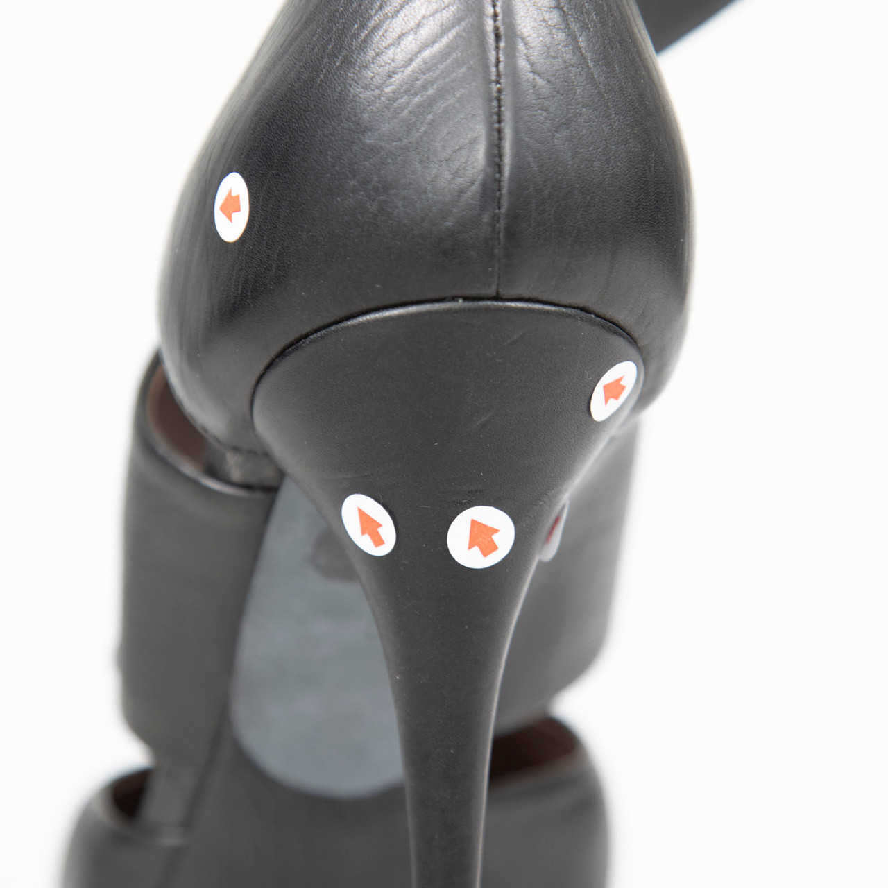 Lanvin Black Leather Cutout Ankle Boots