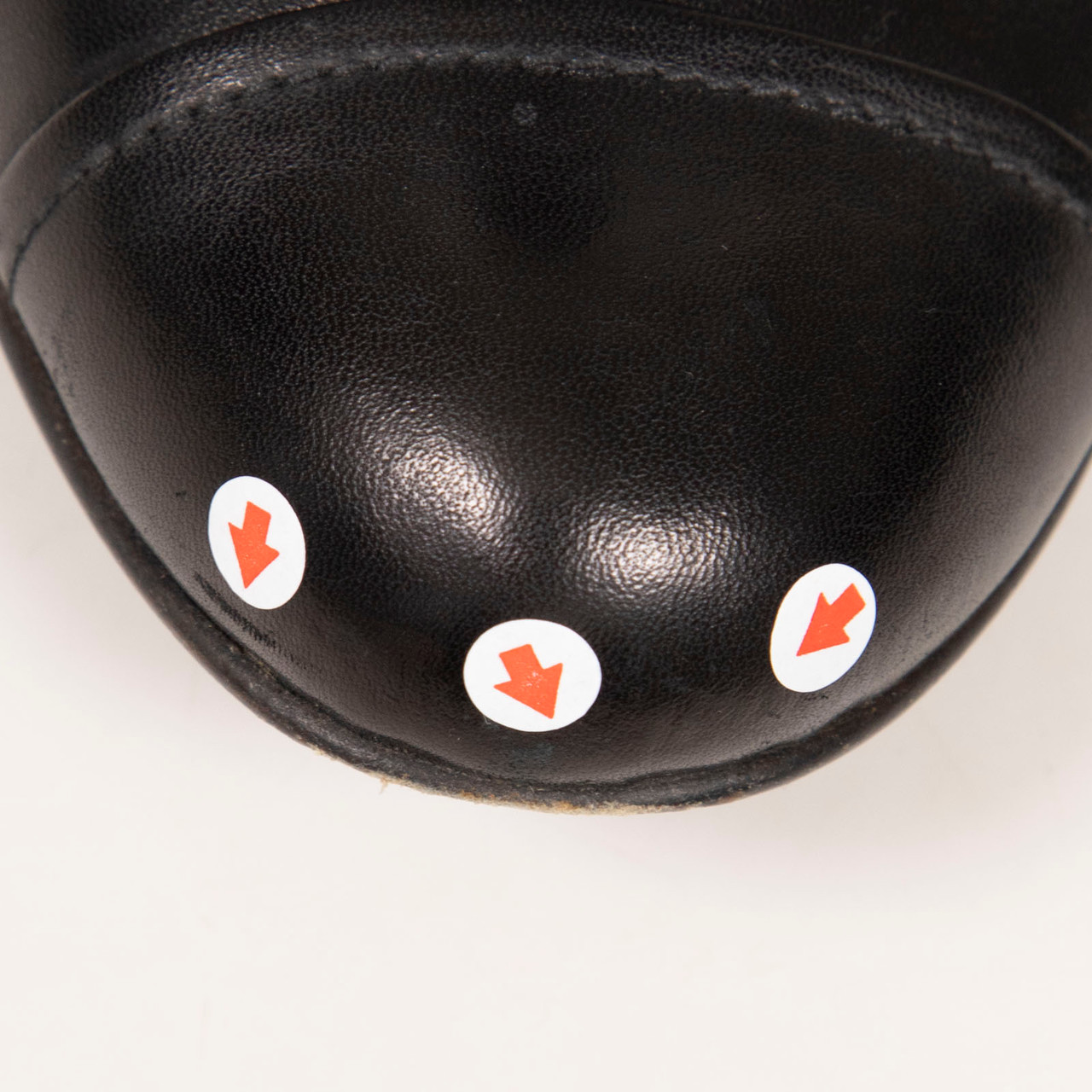 Prada Black Leather Studded Ankle Boots