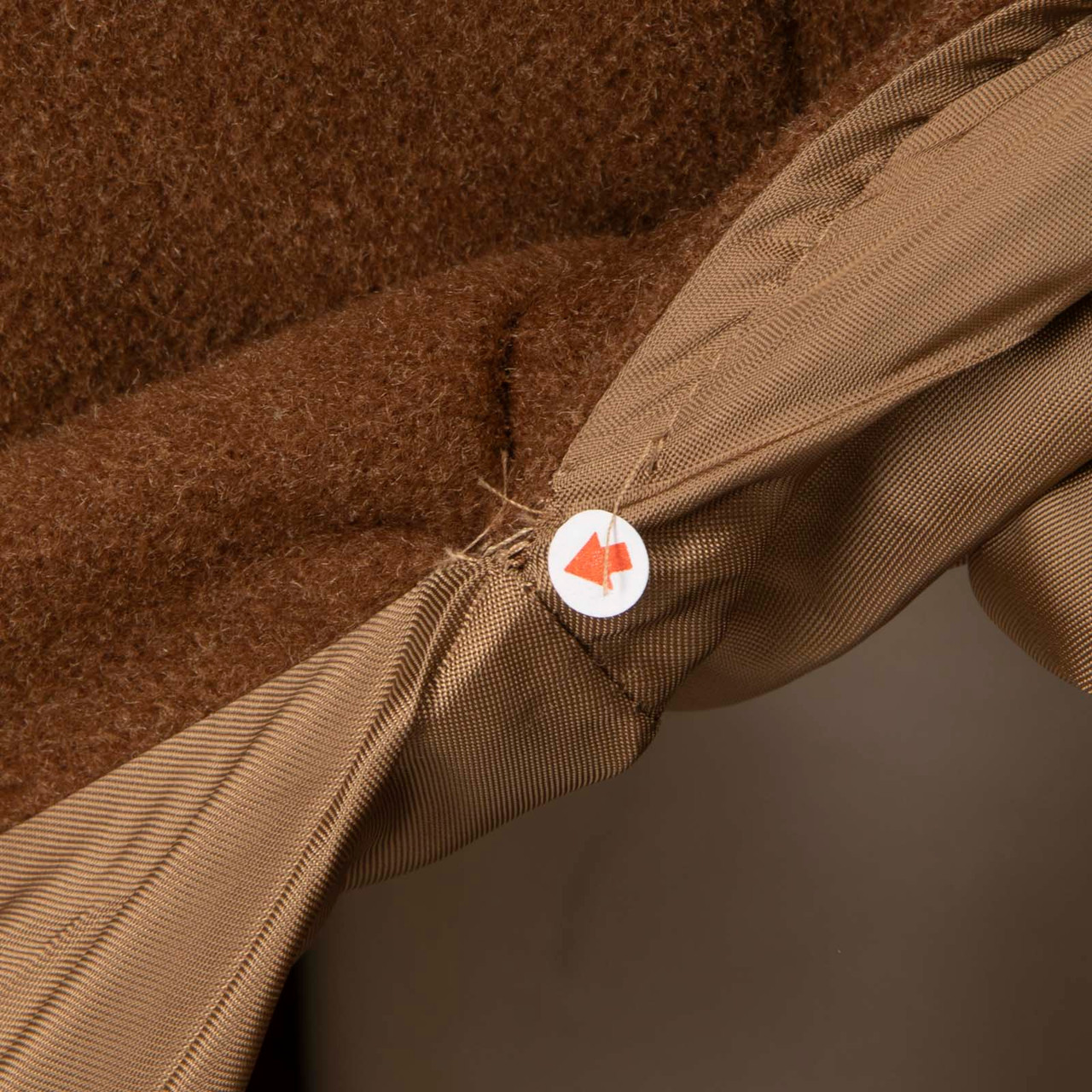 Max Mara Brown Angora Long Belted Coat