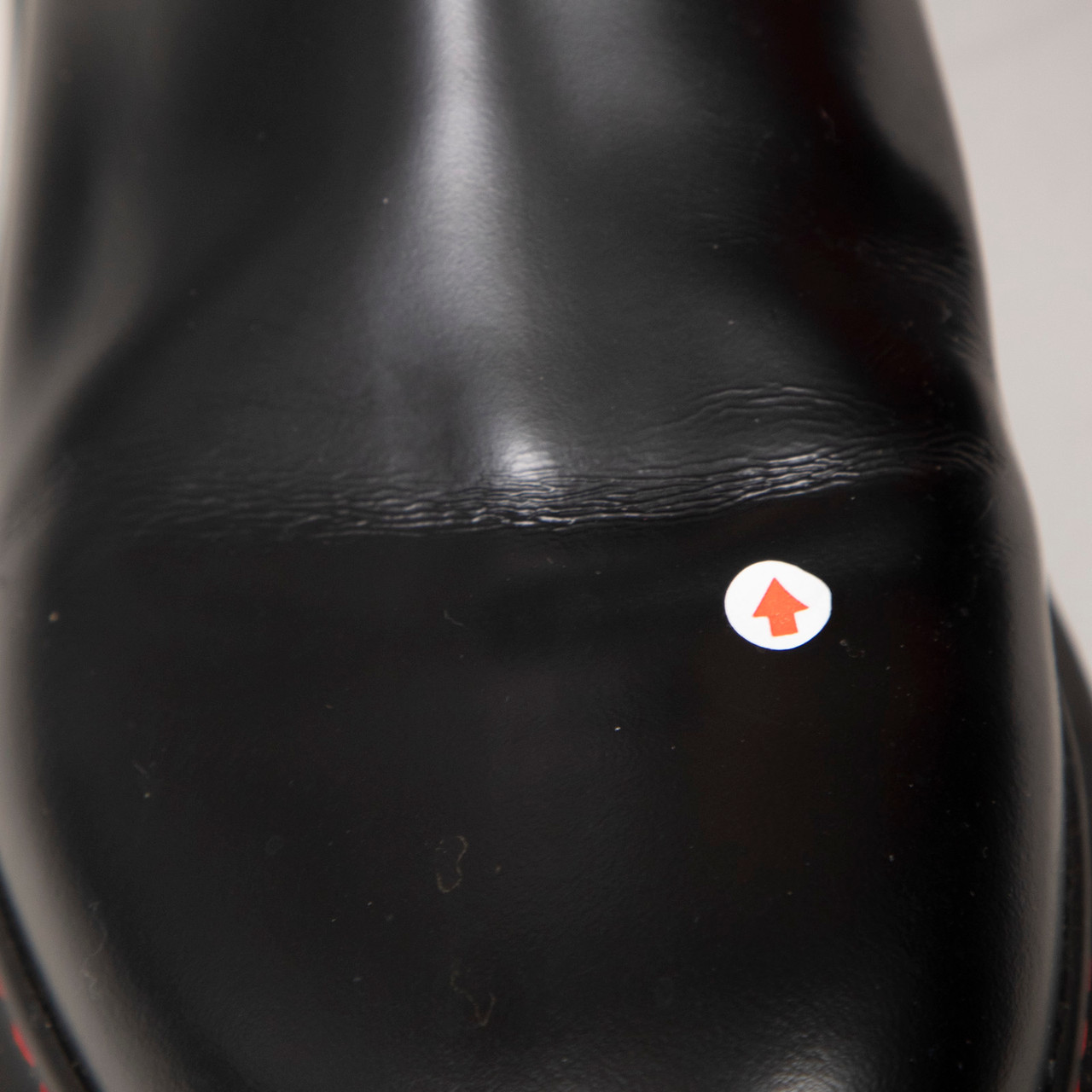 Alexander McQueen Black & Red Leather Hybrid Chelsea Boots