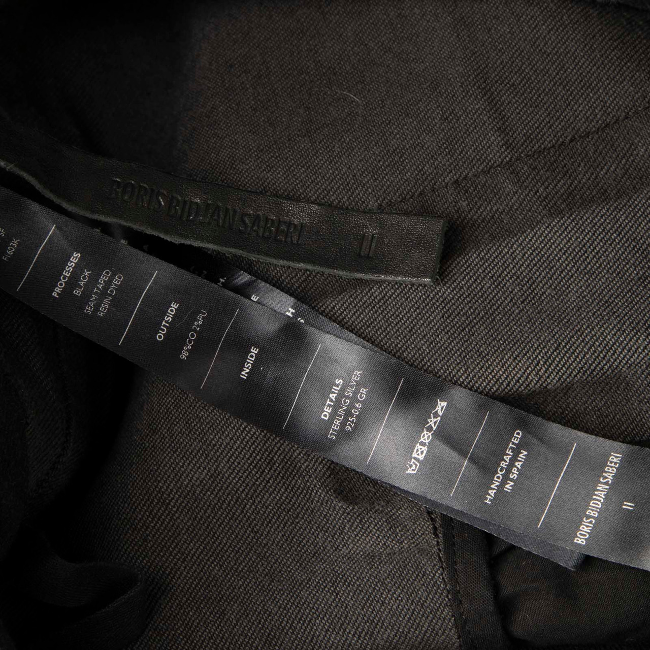 Boris Bidjan Saberi Black P14 Seam Taped Jeans