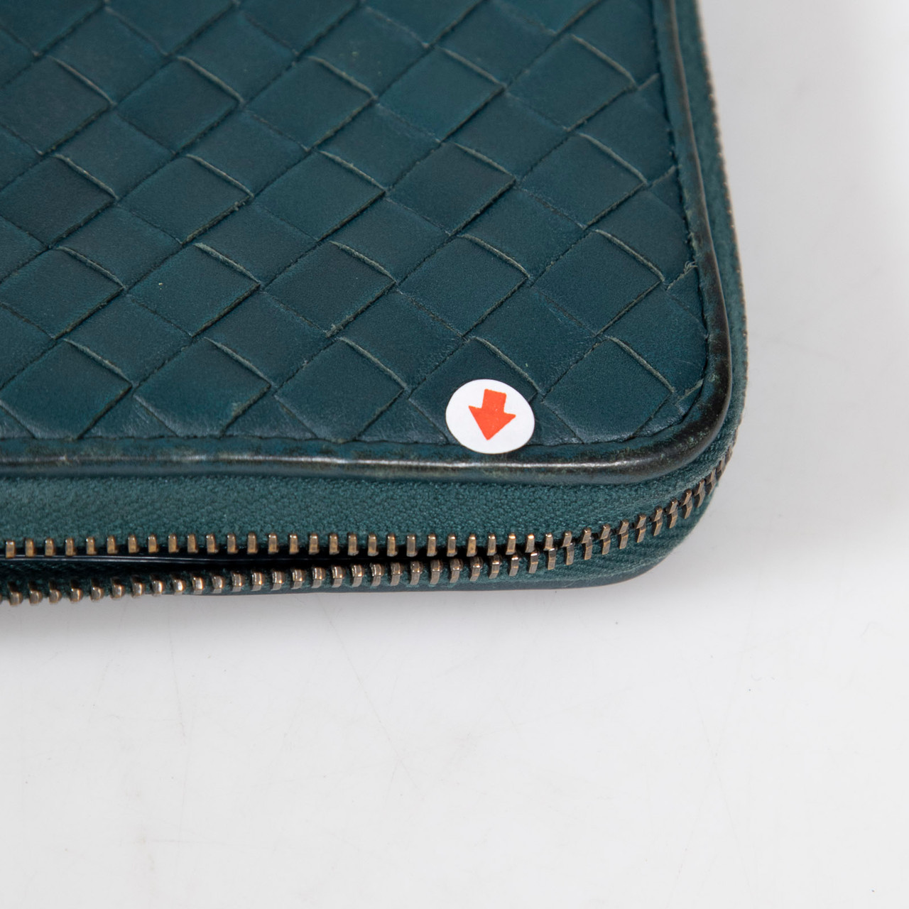 Bottega Veneta Dark Teal Intrecciato Wallet