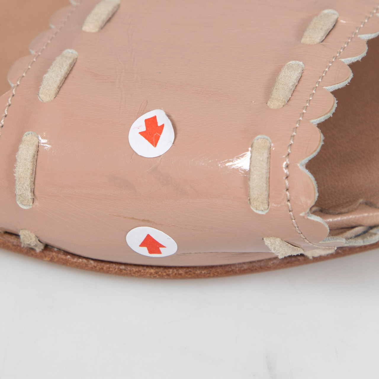 Manolo Blahnik Pink Patent Leather Falco Slides