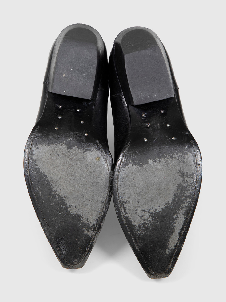 Céline Black Calfskin Pointed Cowboy Boots