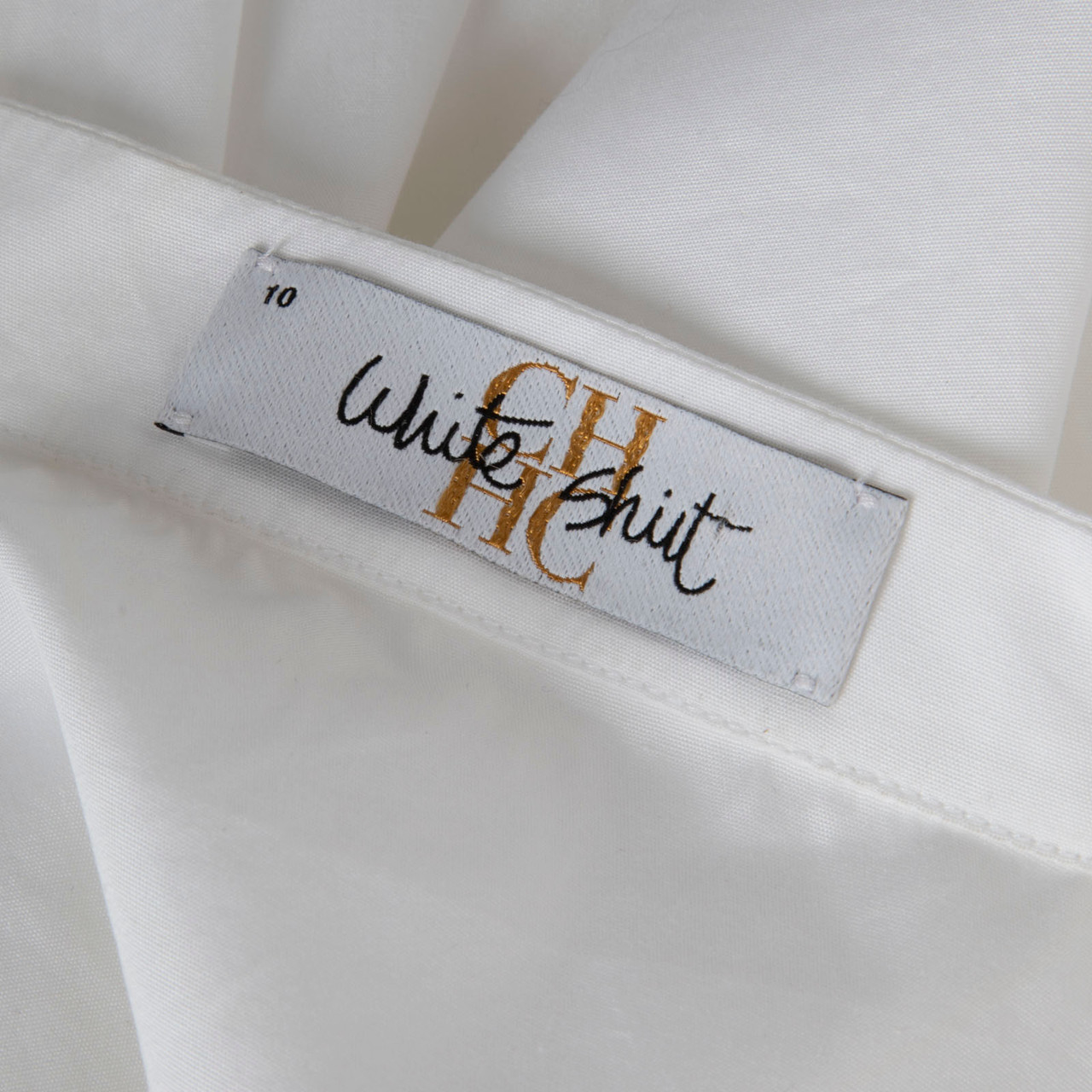 Carolina Herrera White Knot Sleeve Shirt