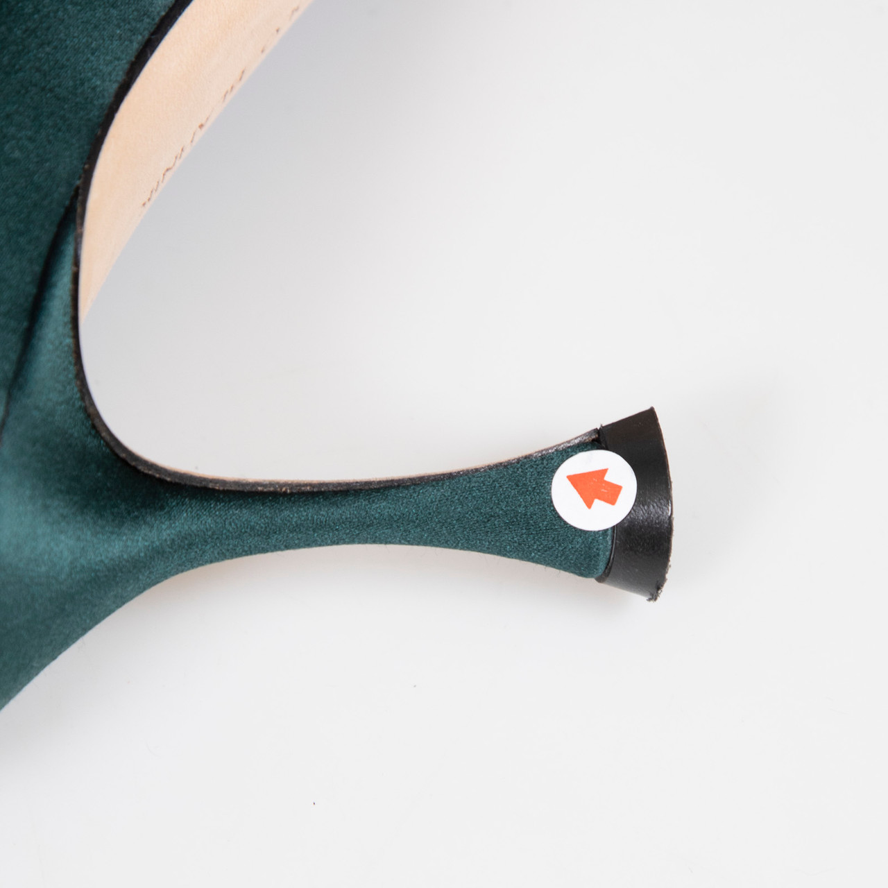 Manolo Blahnik Green Crystal Embellish Chain Heels