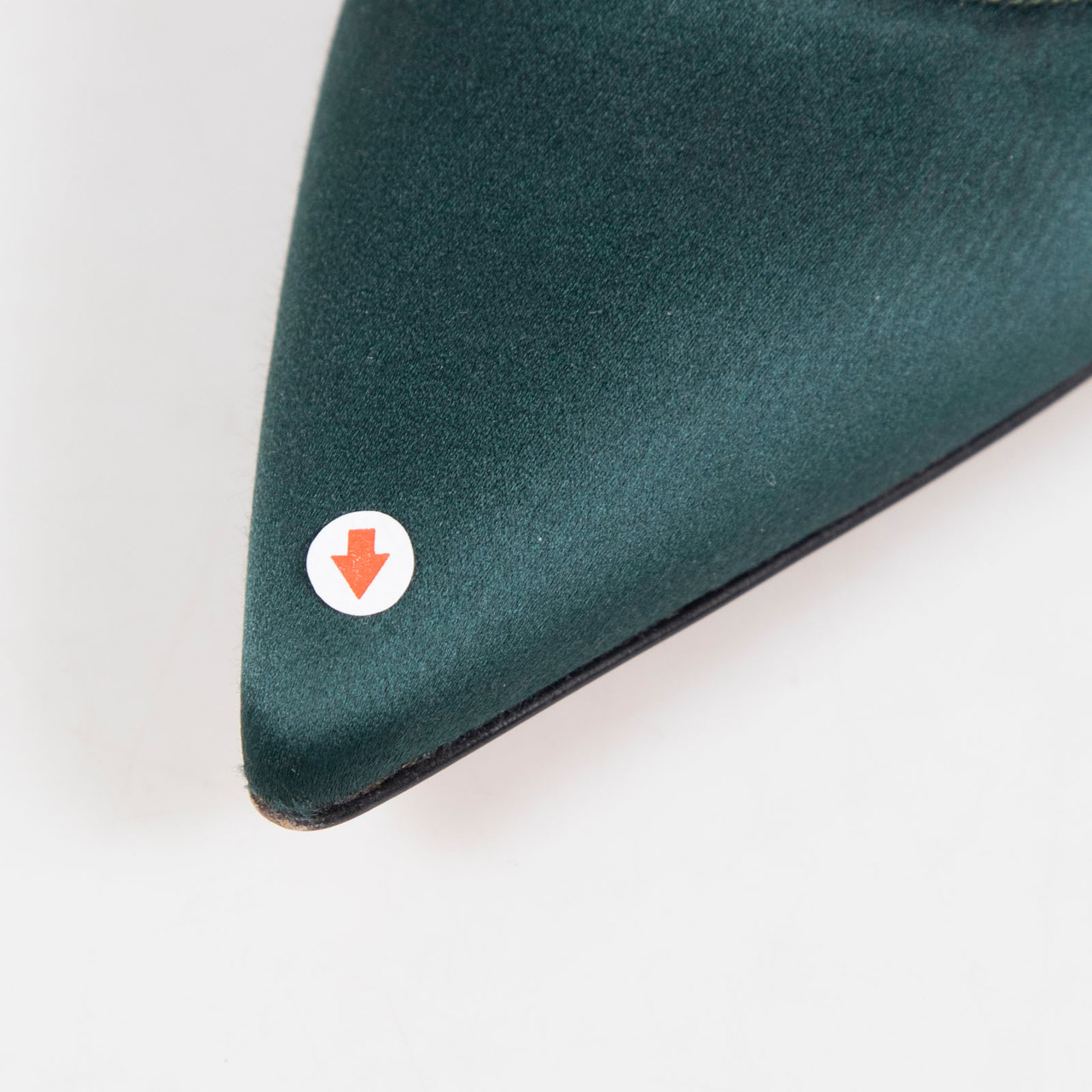 Manolo Blahnik Green Crystal Embellish Chain Heels