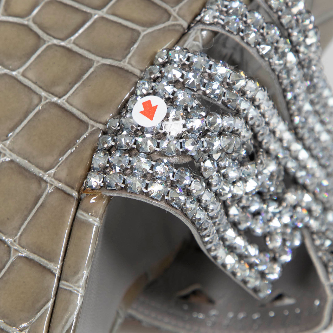 Gina Grey Crystal Embellished Sandals