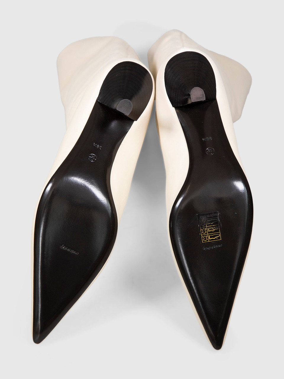 The Row Cream Bourgeoisie Over the Knee Boots