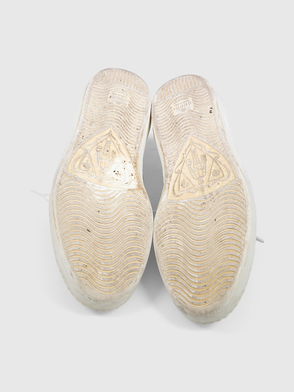 Gucci White Bee Embroidery Ace Trainers