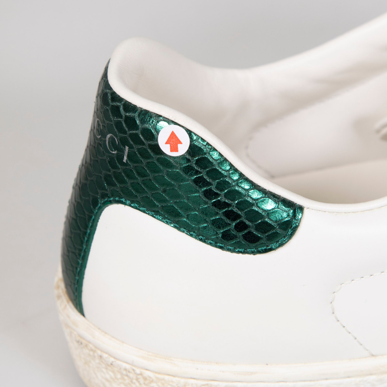 Gucci White Bee Embroidery Ace Trainers