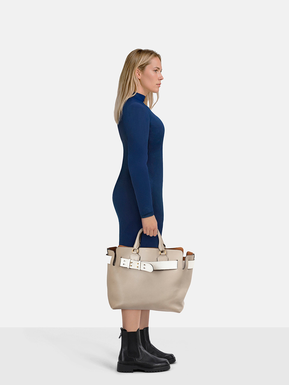 Burberry Grey Leather The Belt Bag