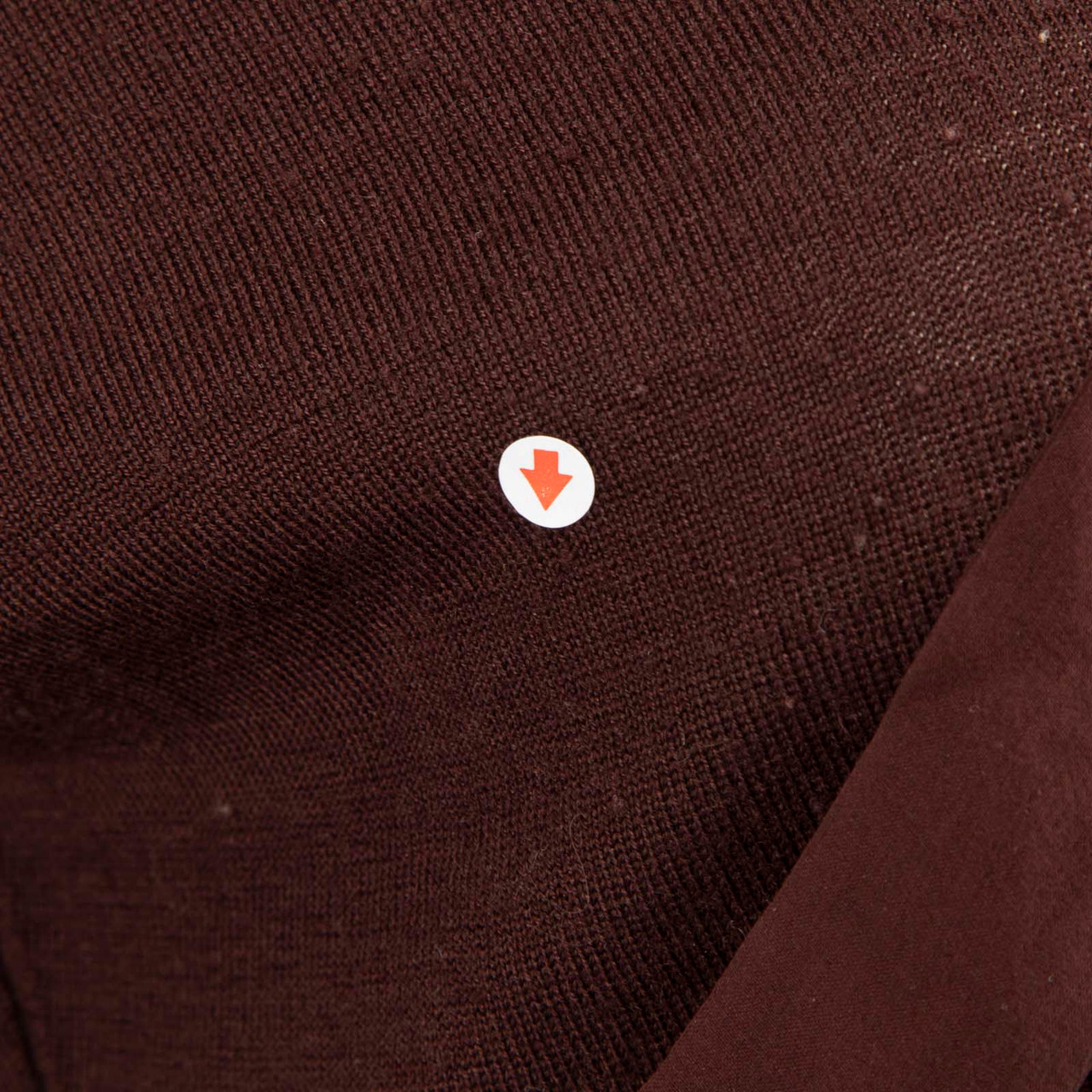 Valentino Garavani Burgundy Wool Floral Detail Top