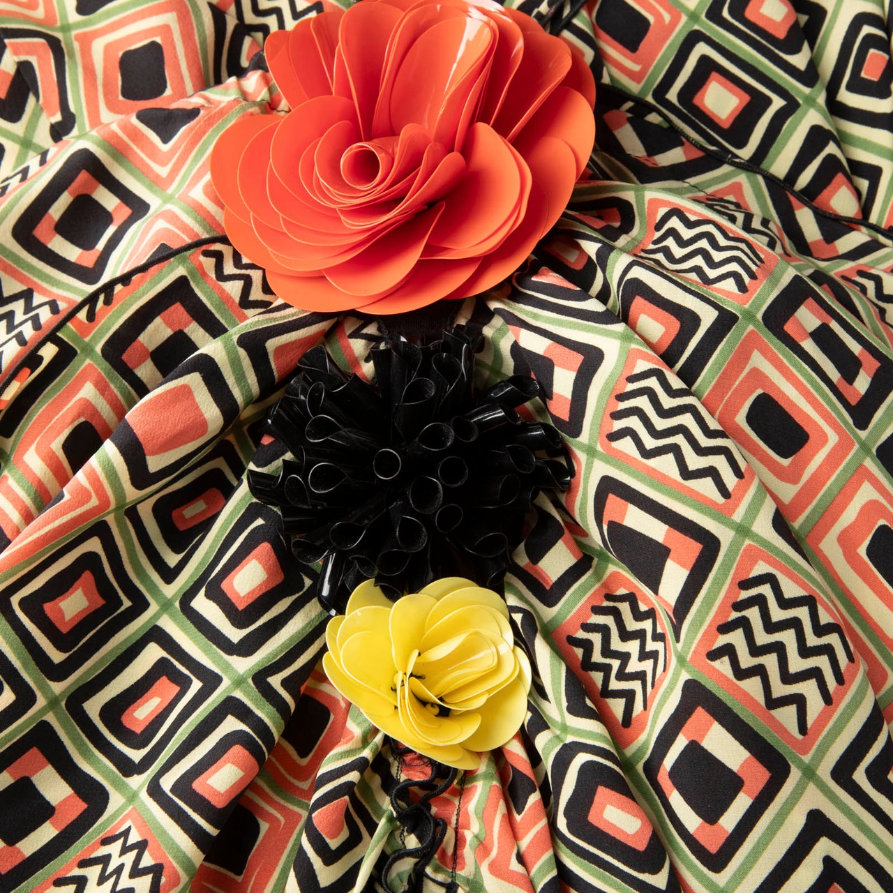 Missoni Abstract Patterned Floral Detail Dress