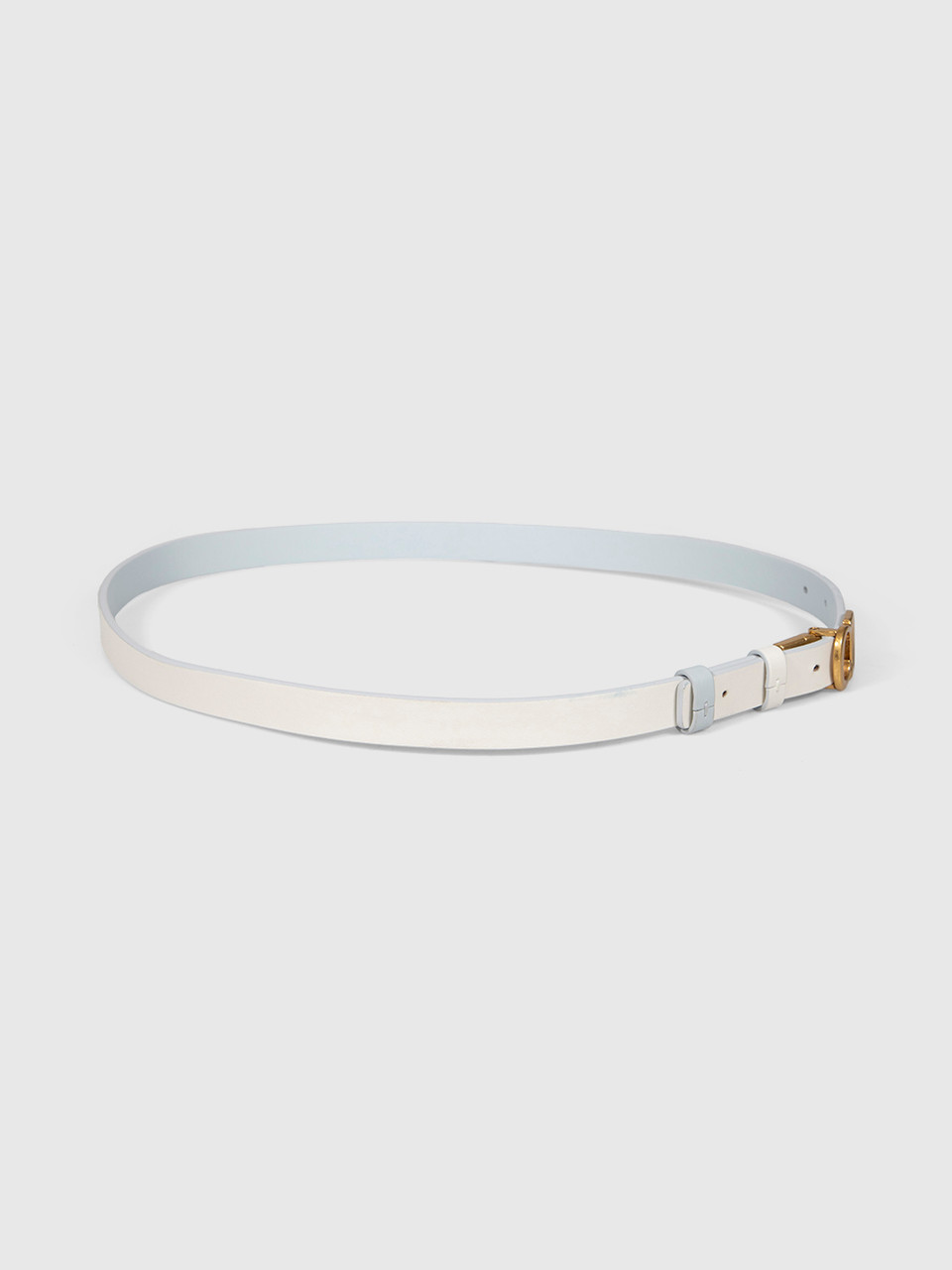 Dior Blue & White Leather CD Reversible Belt