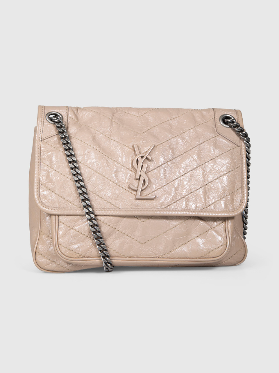 Saint Laurent Beige Leather Niki Medium Bag