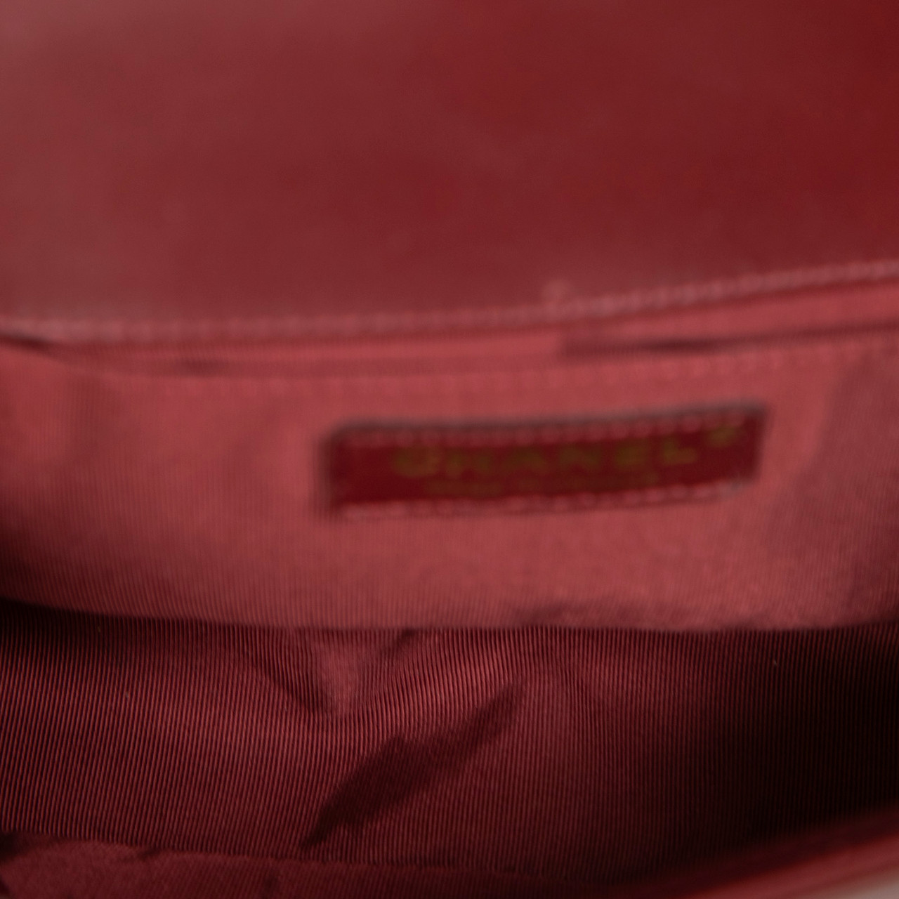 Chanel 2016 Burgundy Leather Quilted Boy Bag