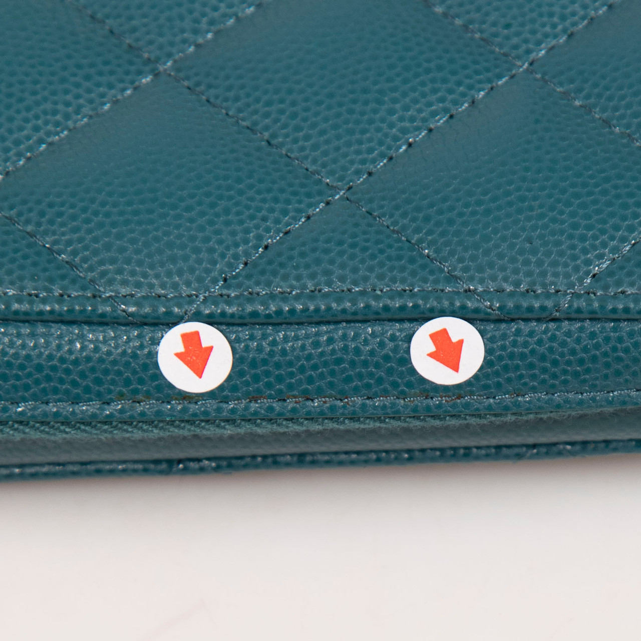 Chanel 2018-19 Teal Leather Phone Holder Bag
