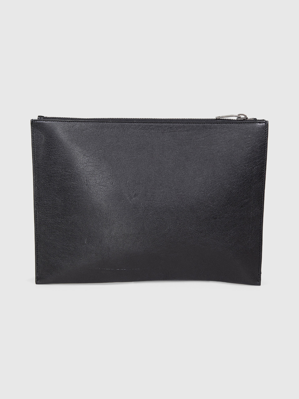 Saint Laurent Black Leather Star Clutch Bag