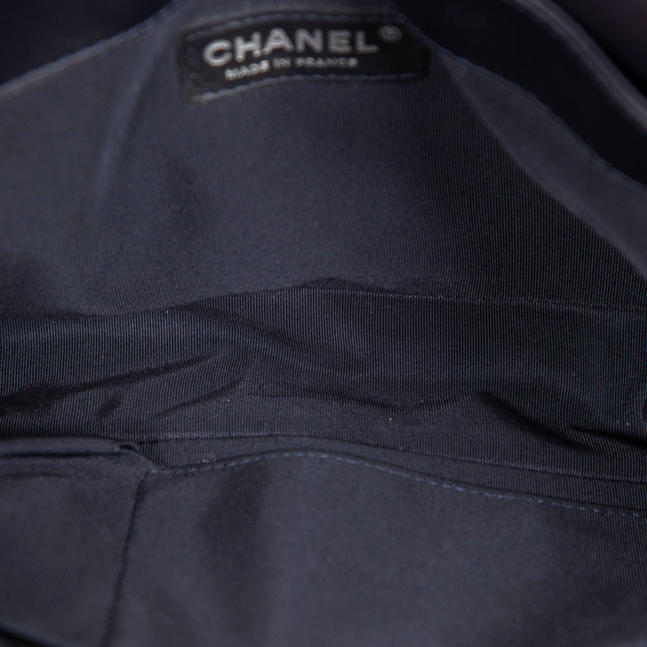 Chanel 2013-14 Black Patent Reverso Boy Bag