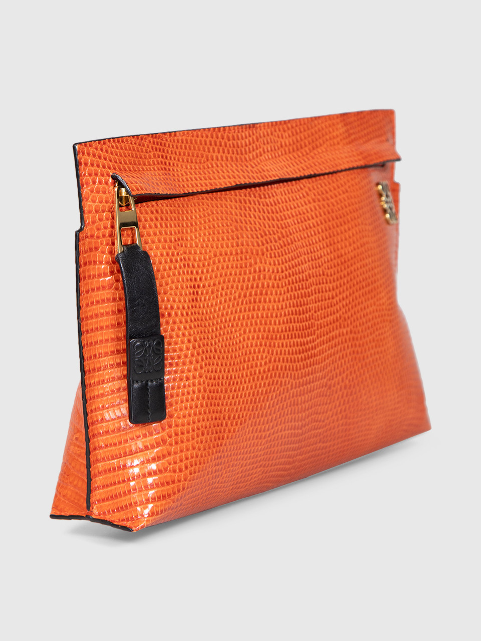 Loewe Orange Lizard T Pouch