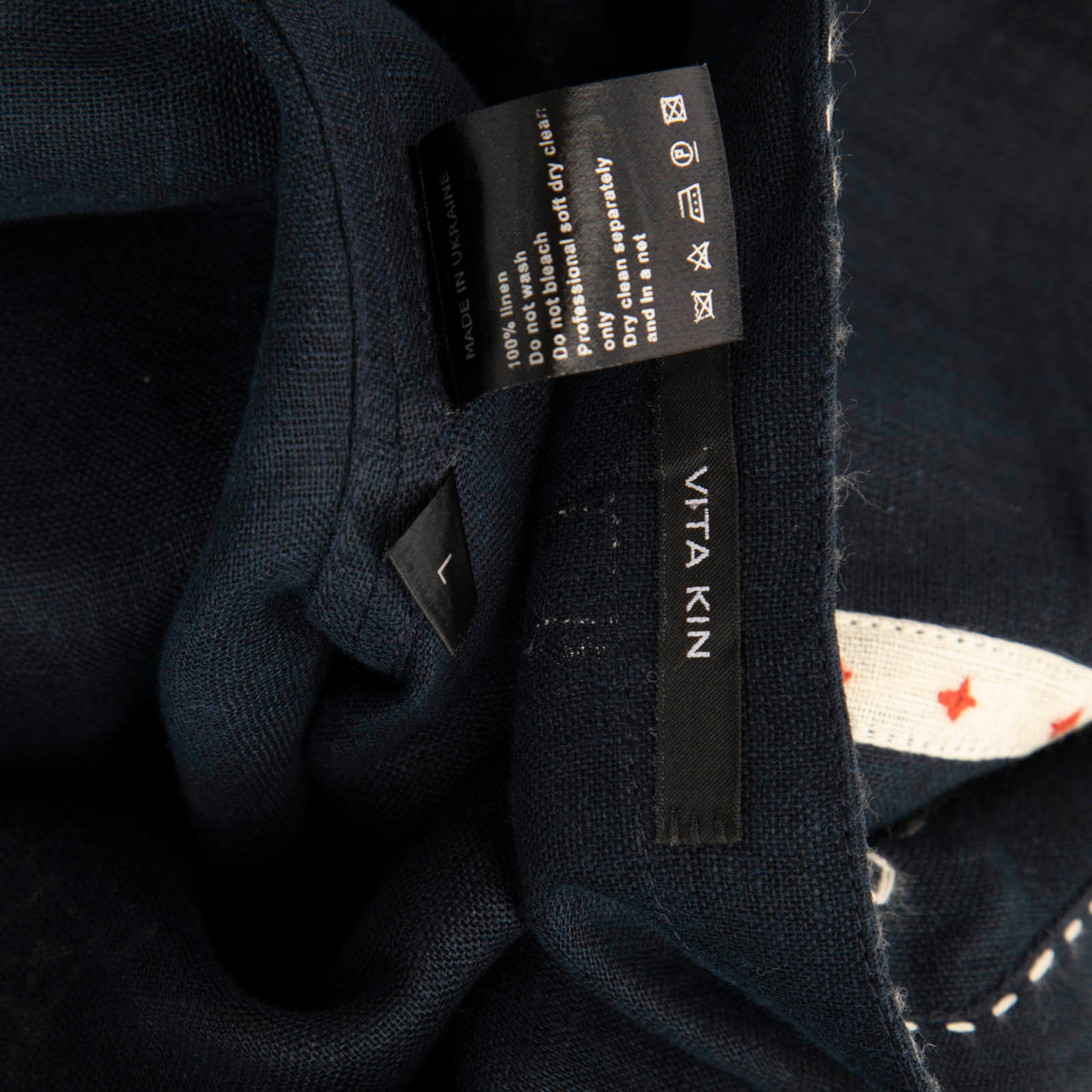 Vita Kin Navy Embroidered Camisole Top