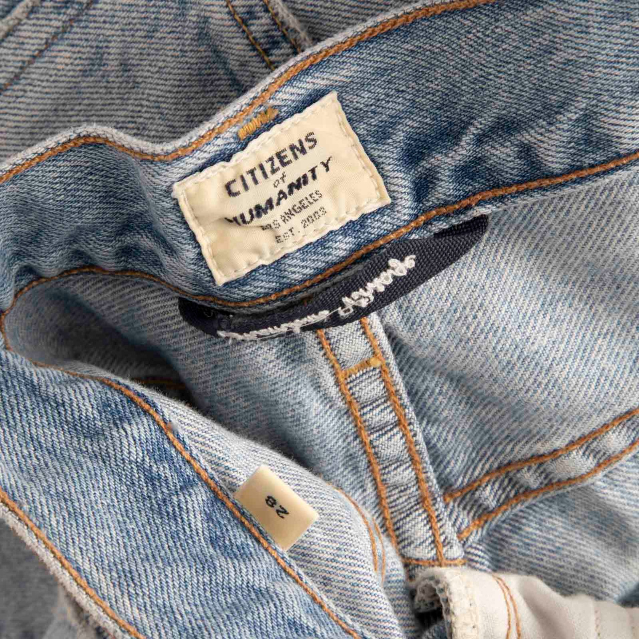 Citizens of Humanity Blue Denim Distressed Jeans