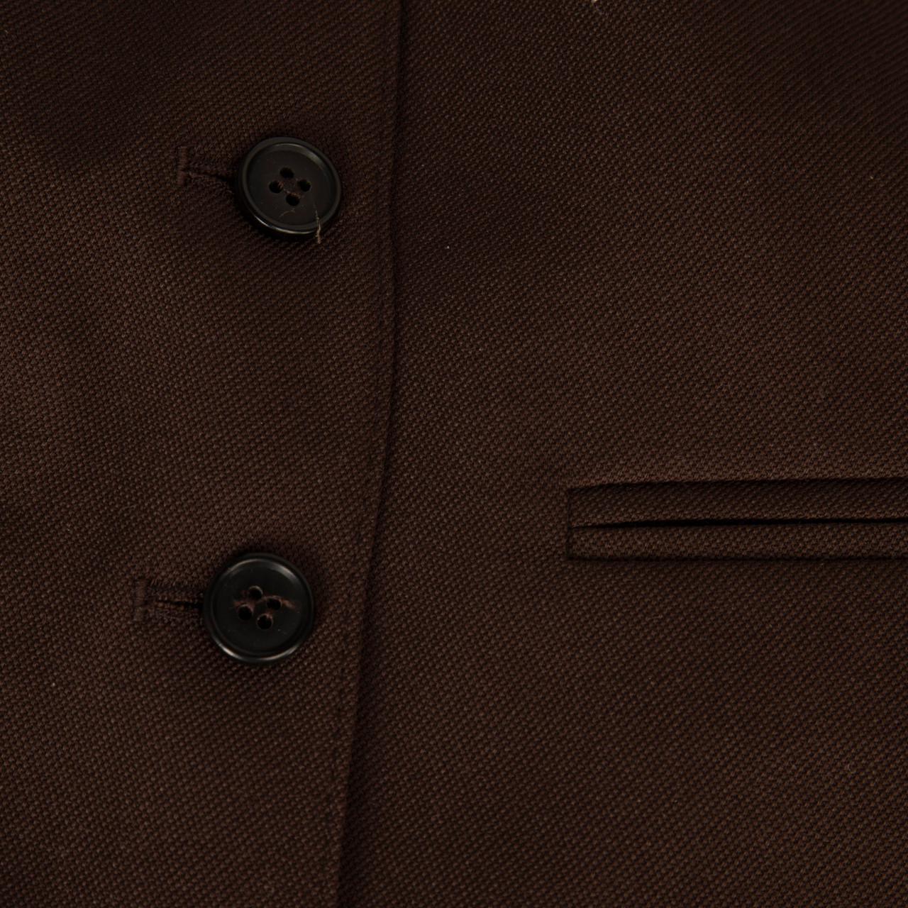 Wardrobe.NYC Dark Brown Wool Waistcoat