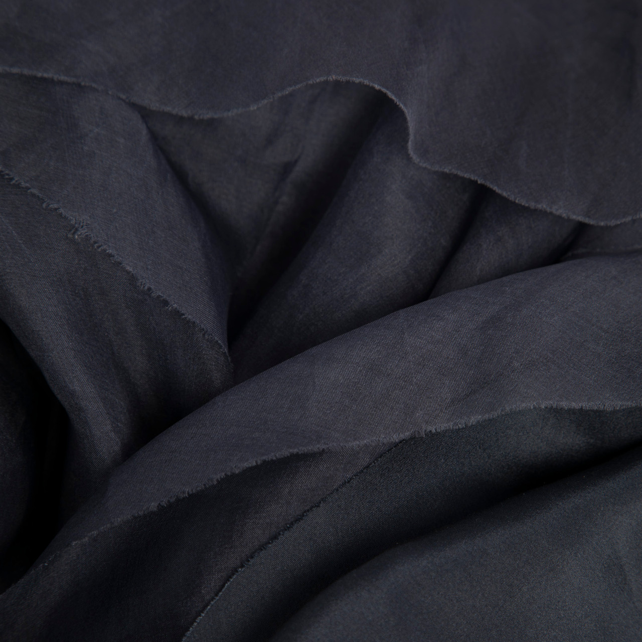 Louiza Babouryan Navy Silk Layered Dress