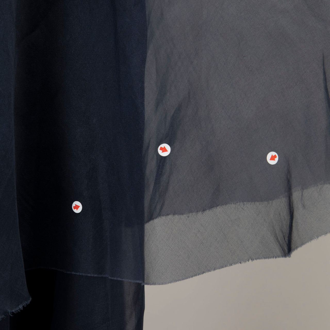 Louiza Babouryan Navy Silk Layered Dress