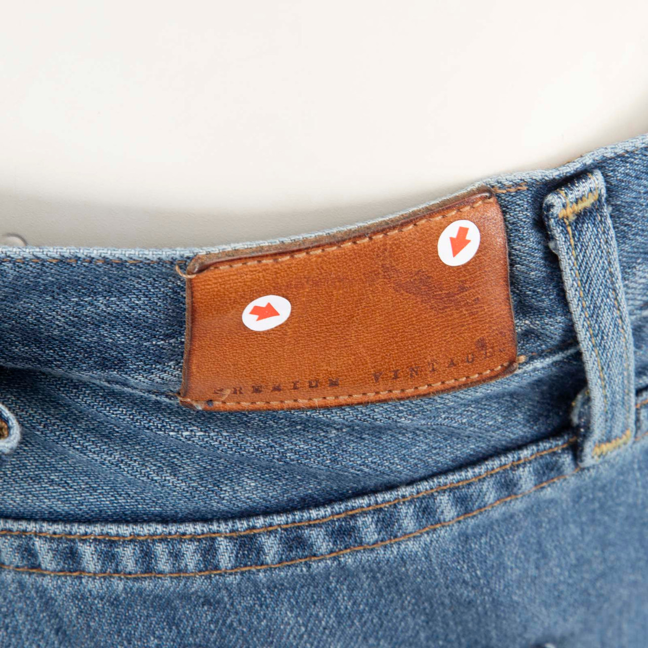 Citizens of Humanity Navy Denim Straight Jeans