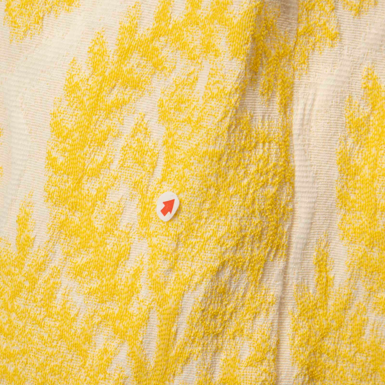 Diane Von Furstenberg Yellow + White Jacquard Dress