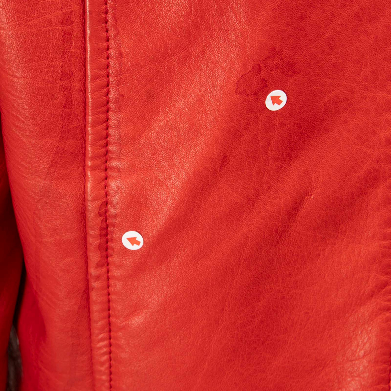 Joseph Red Quilted Leather Biker Jacket