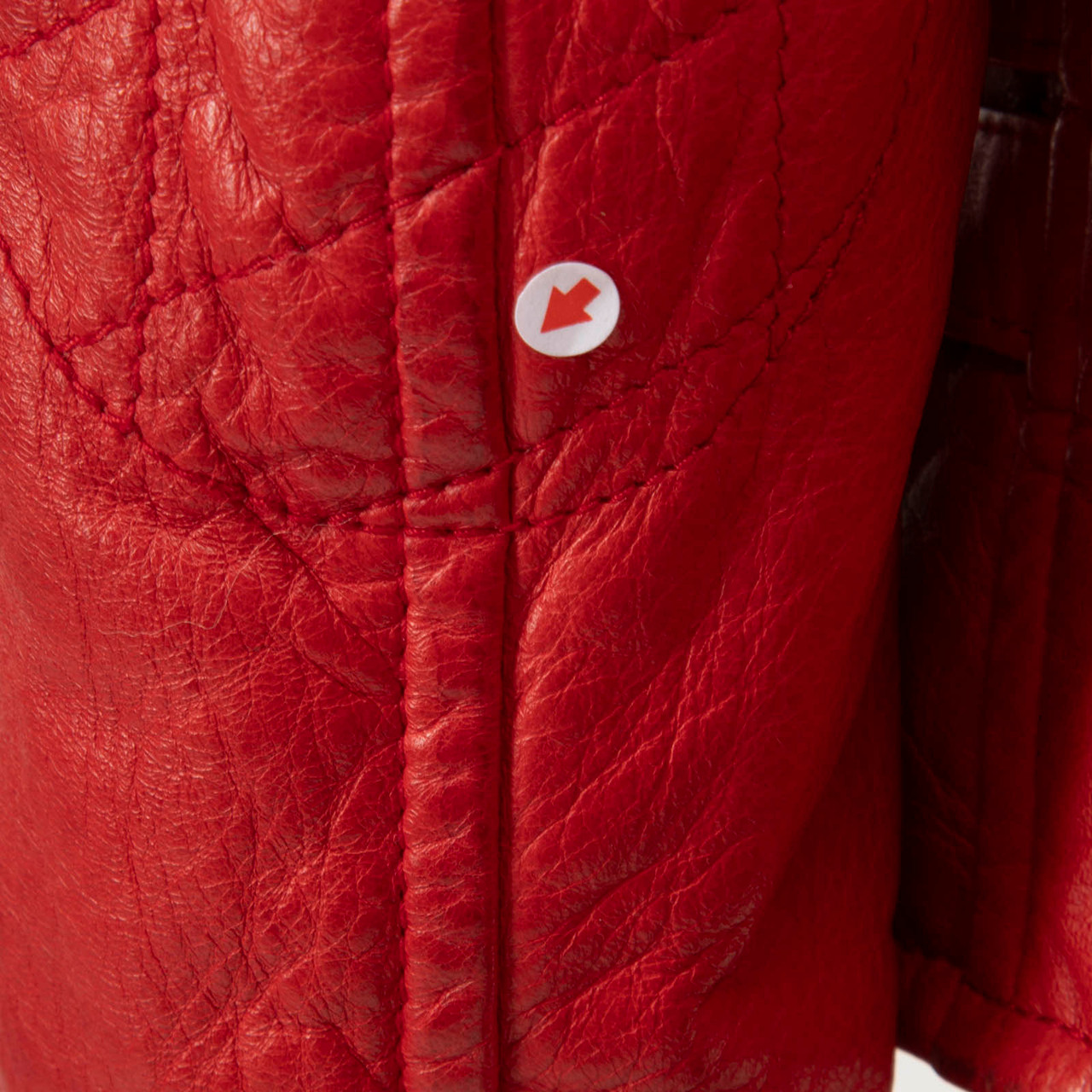 Joseph Red Quilted Leather Biker Jacket