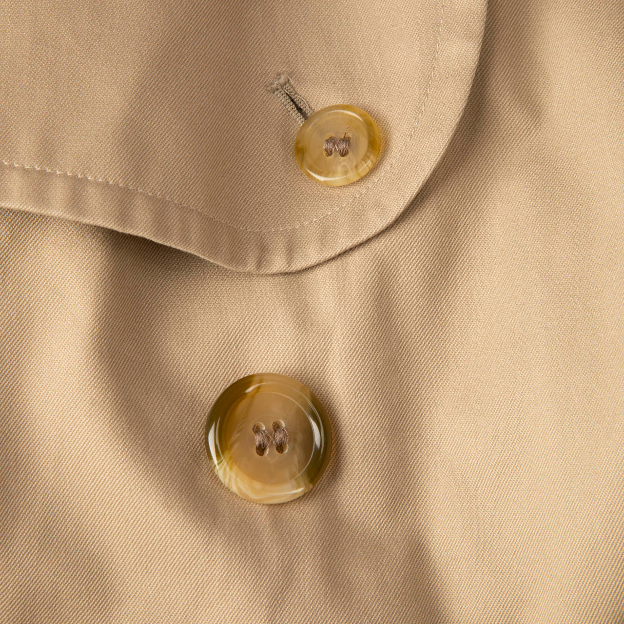 Burberry Beige Long Check Lined Trench Coat