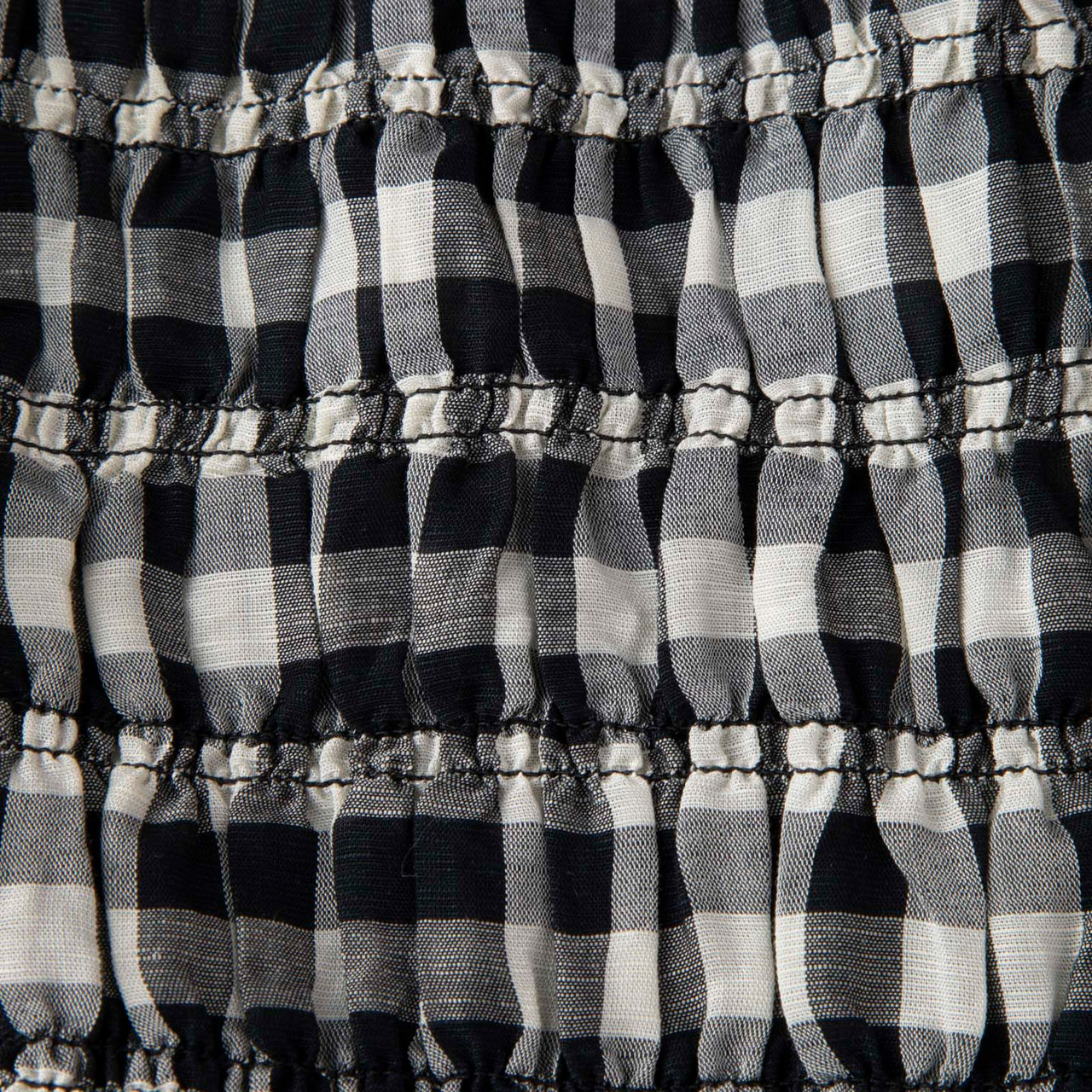 DÔEN Black & White Marilyn Gingham Rizzo Dress