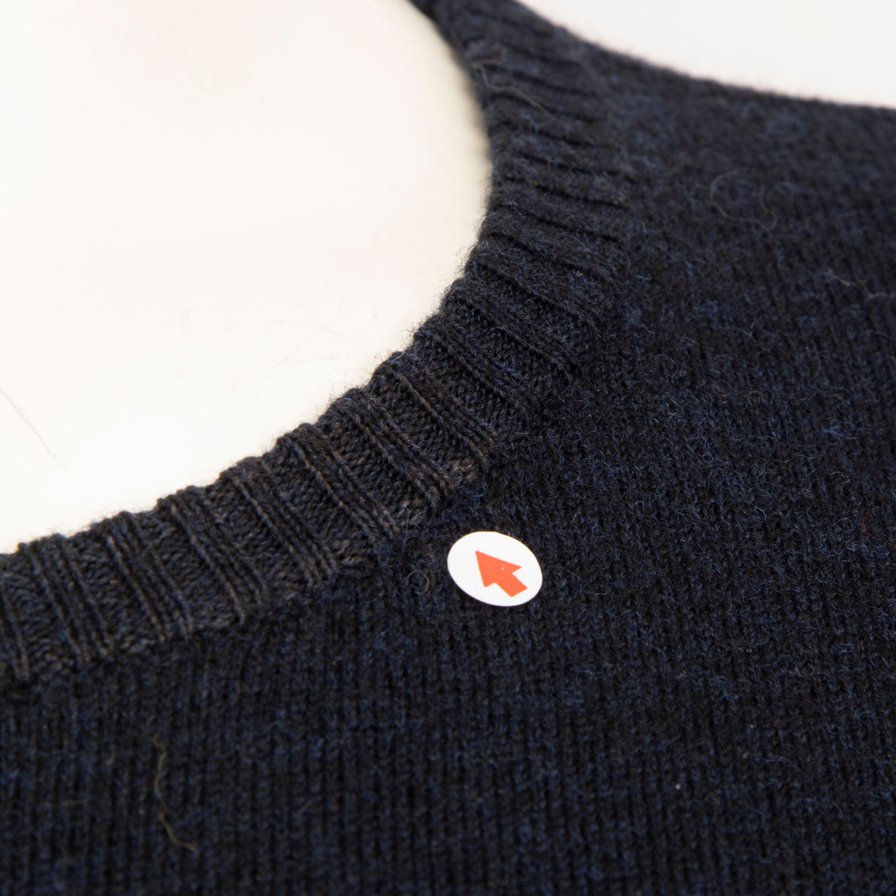 Bella Freud Navy Wool Super Star Jumper