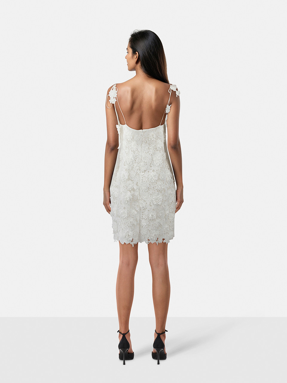 Zimmermann White Floral Embellished Dress