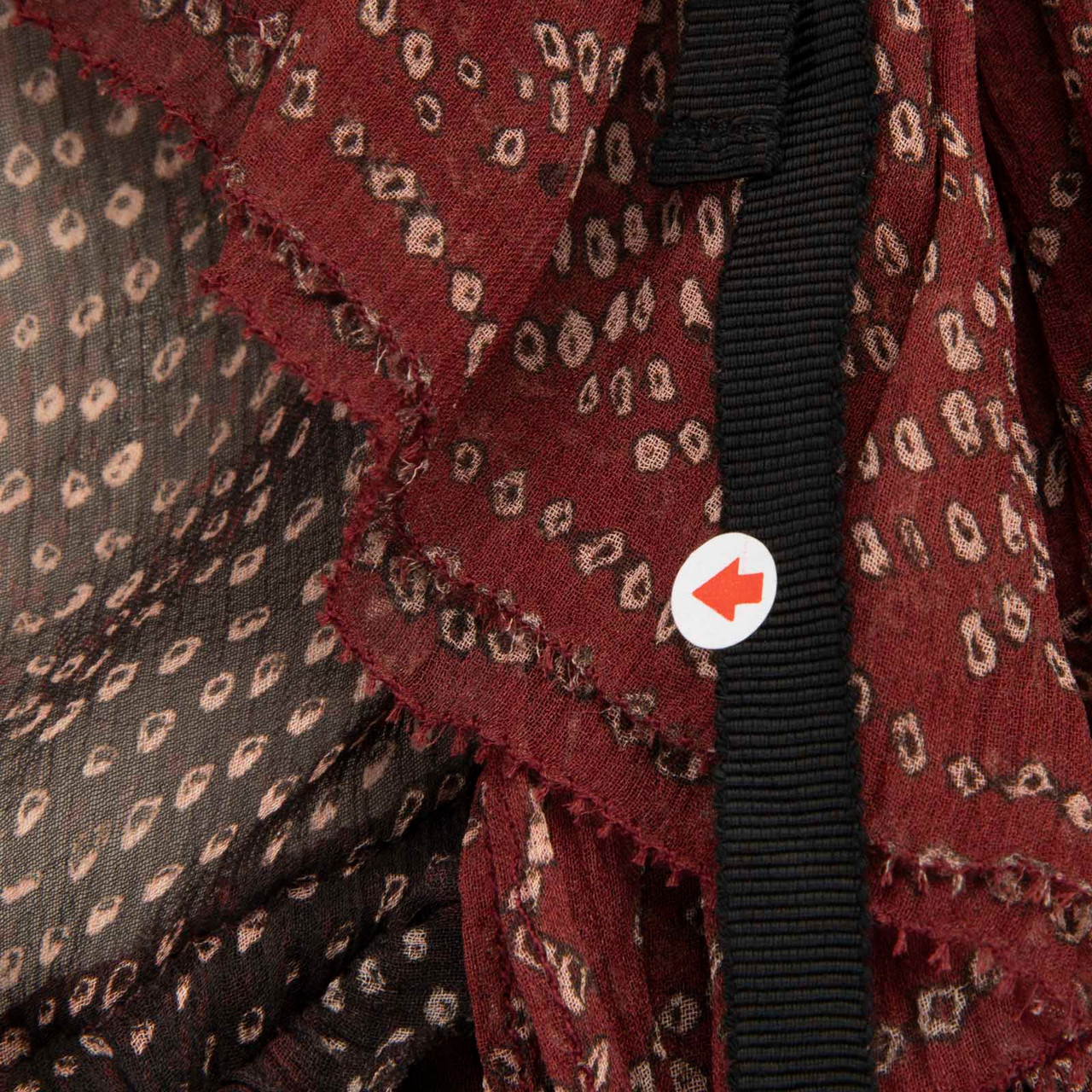 Ulla Johnson Brown Silk Sheer Ruffle Blouse