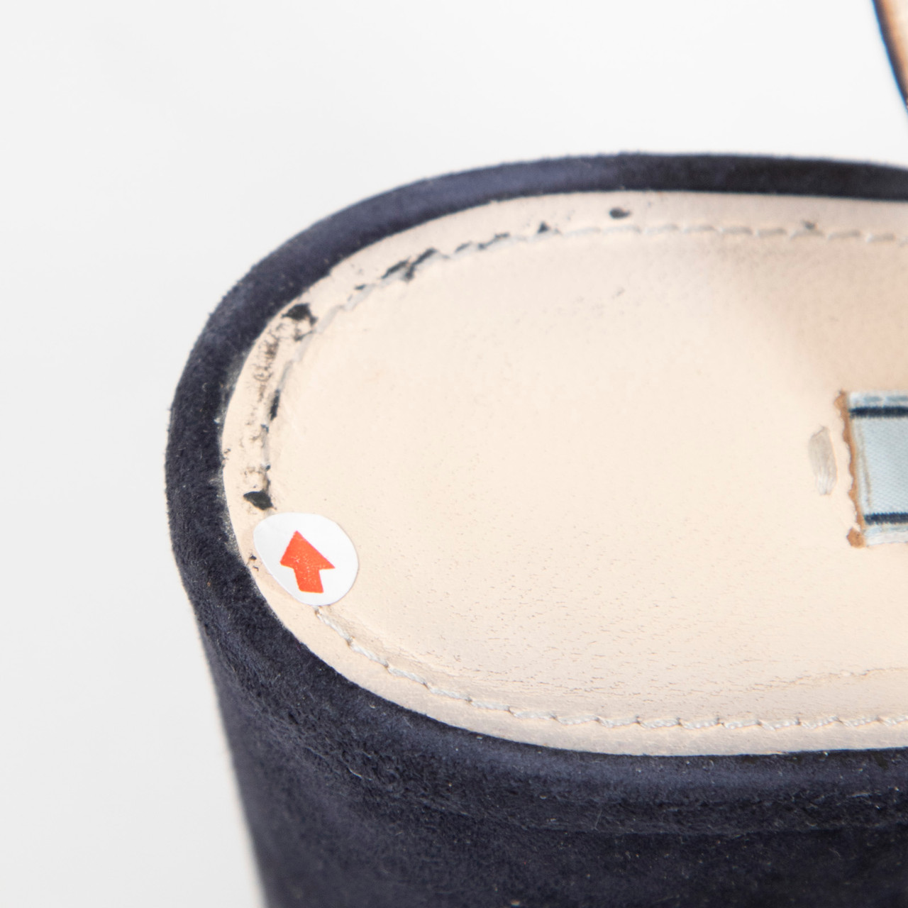 Prada Navy Suede Platform Sandals