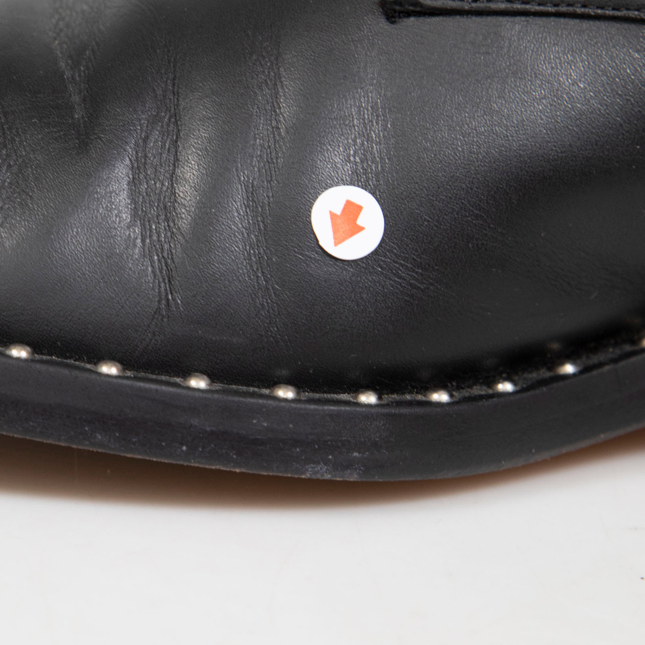 Givenchy Black Leather Studded Loafers