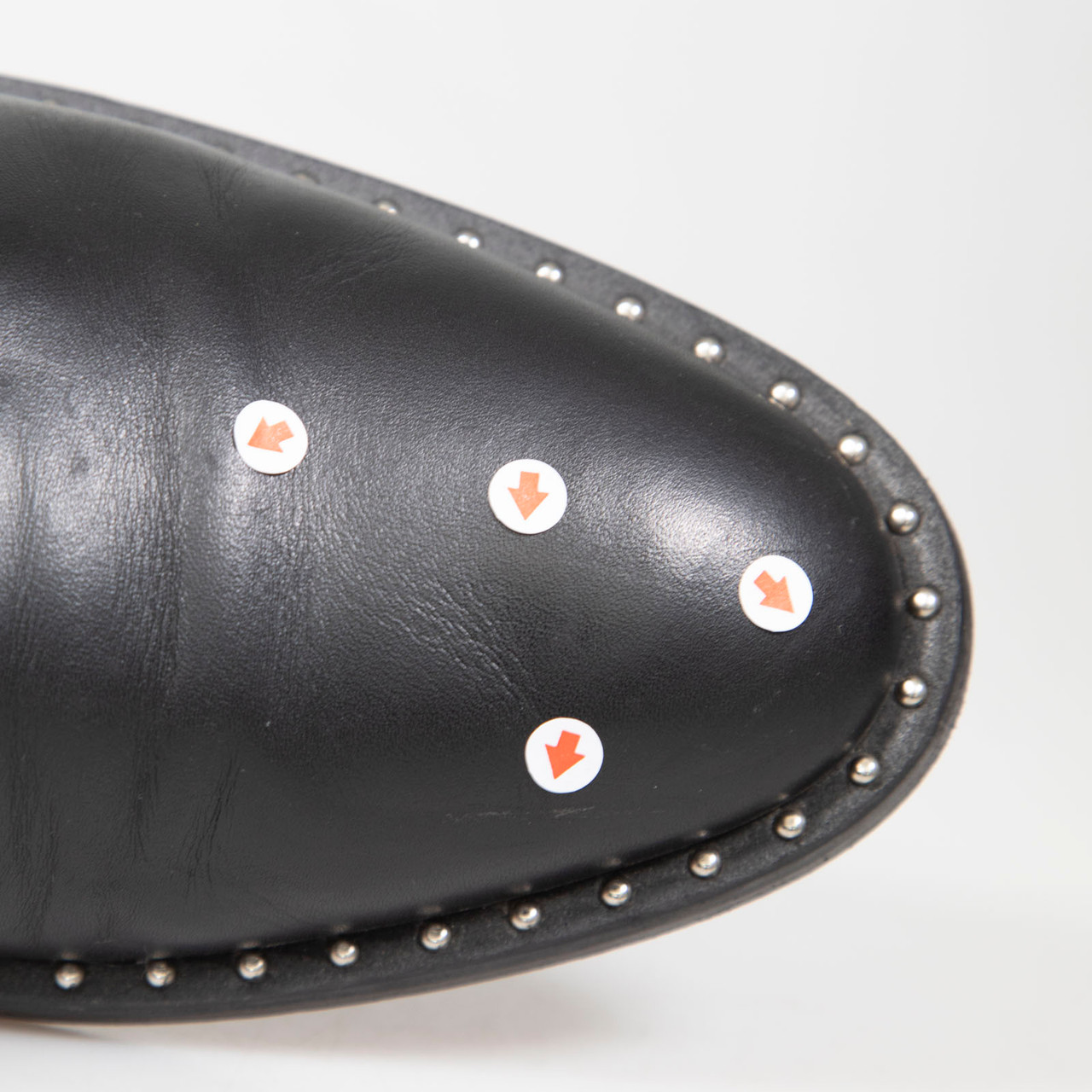 Givenchy Black Leather Studded Loafers