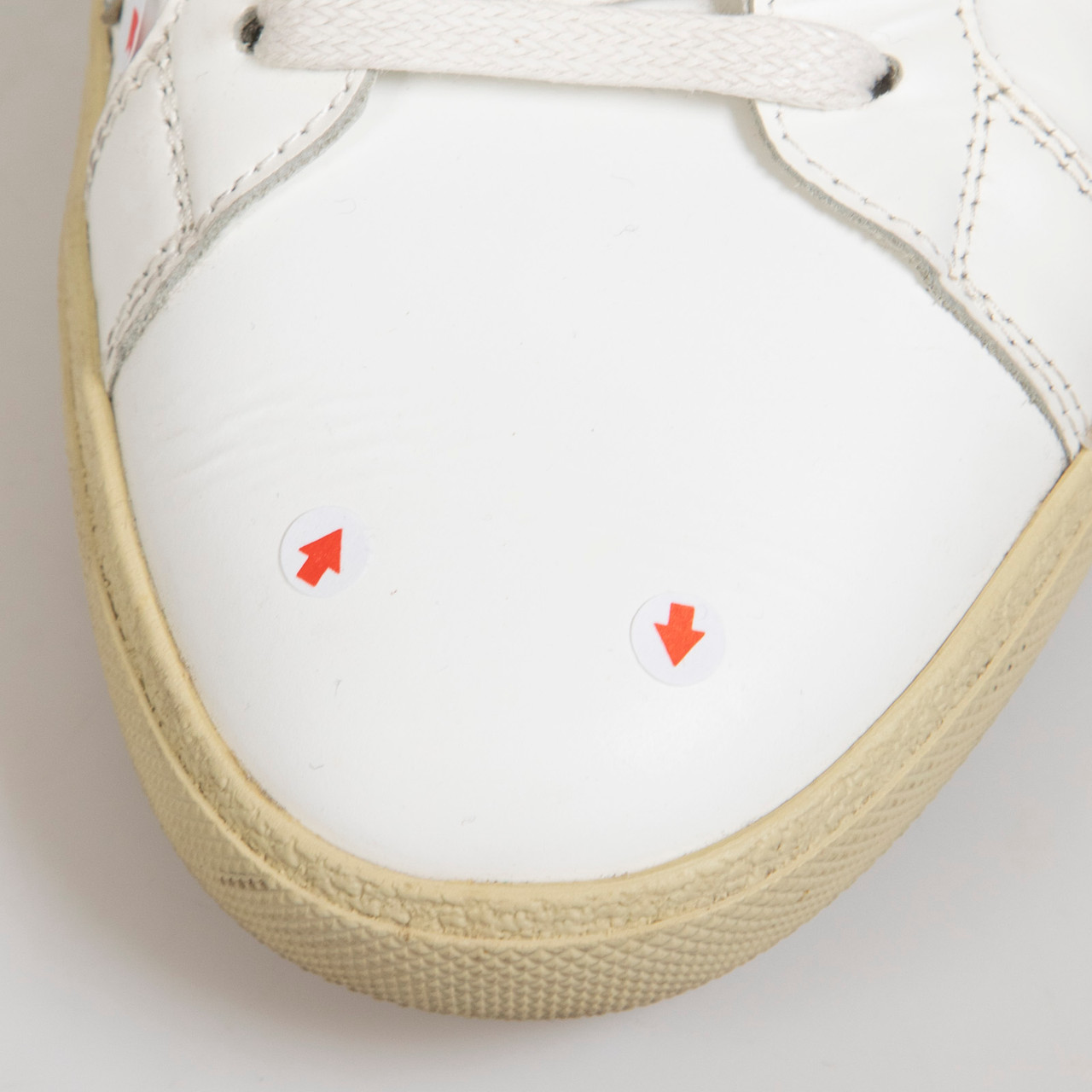 Saint Laurent White Leather Star Trainers
