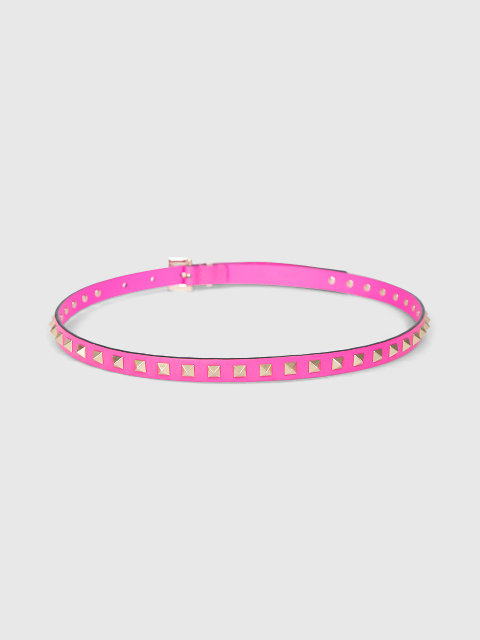 Valentino Garavani Pink Leather Rockstud Belt