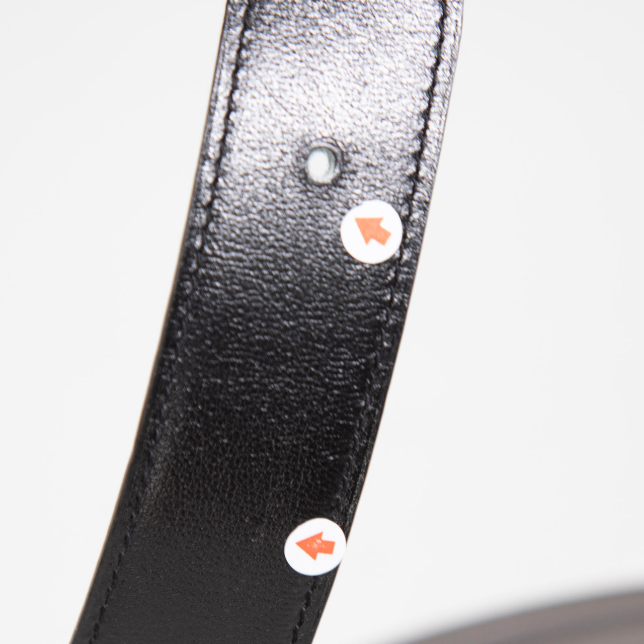 Hermès Grey & Black Leather Reversible Belt