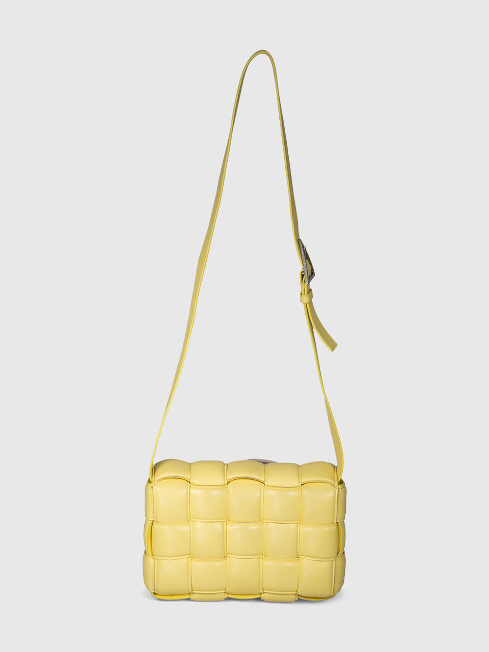 Bottega Veneta Yellow Leather Padded Cassette Bag