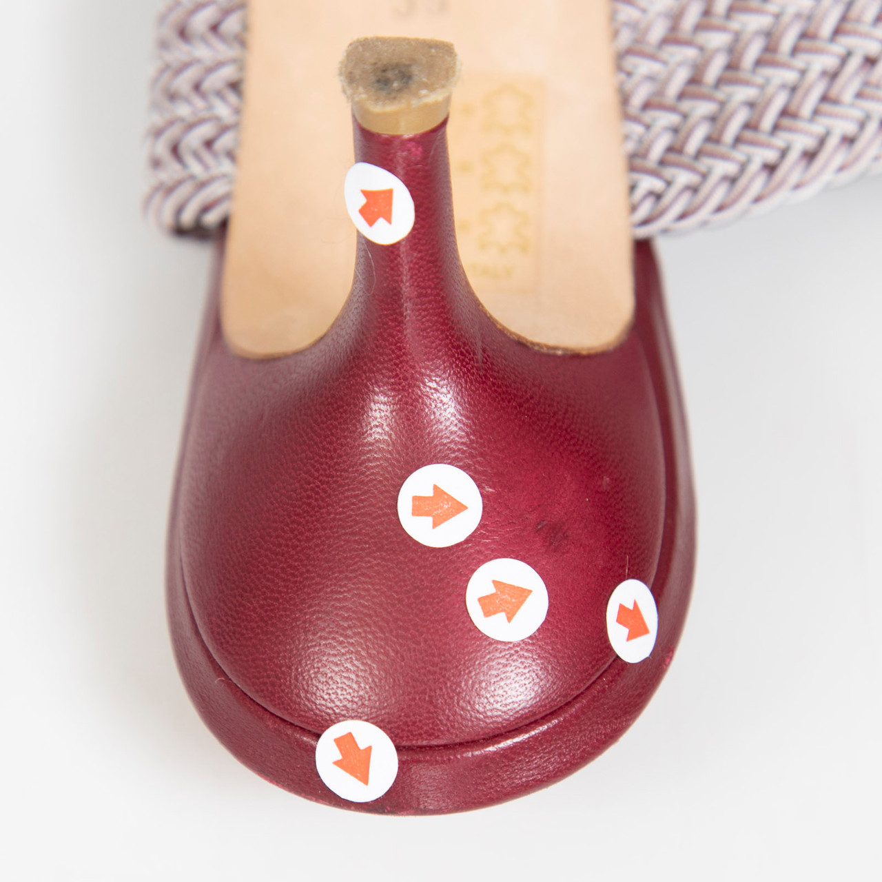 Malone Souliers Burgundy Leather Maisie Mules