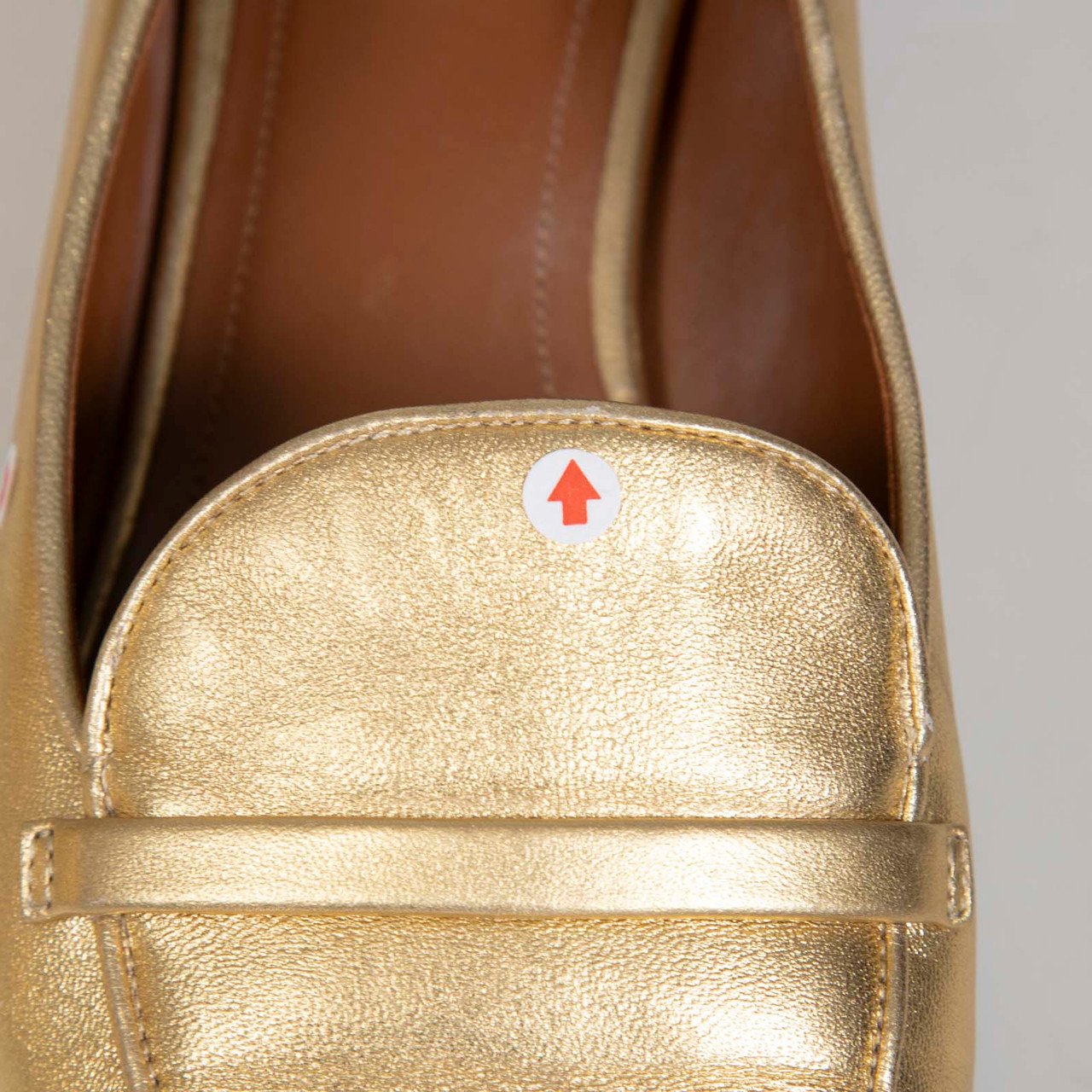 Malone Souliers Gold Leather Loafers