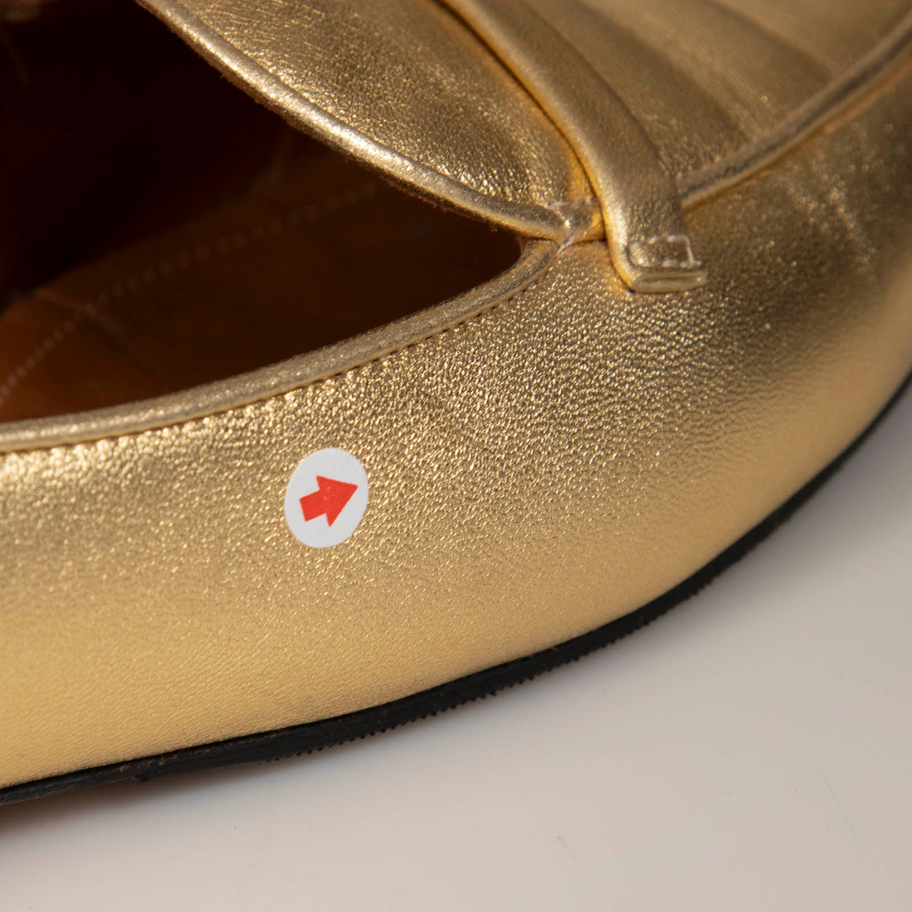 Malone Souliers Gold Leather Loafers