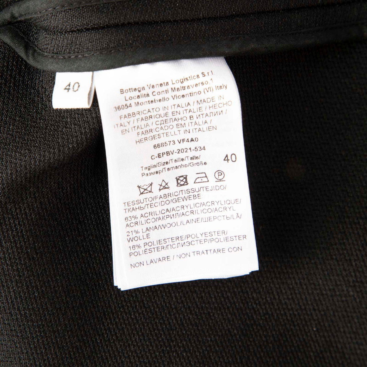 Bottega Veneta Black A-Line Knee Length Skirt